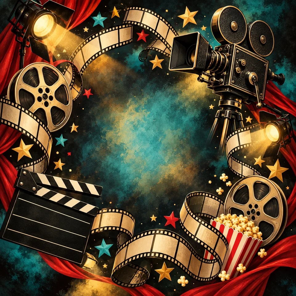 Film cameras and cinematic shapes for aspiring filmmakers.