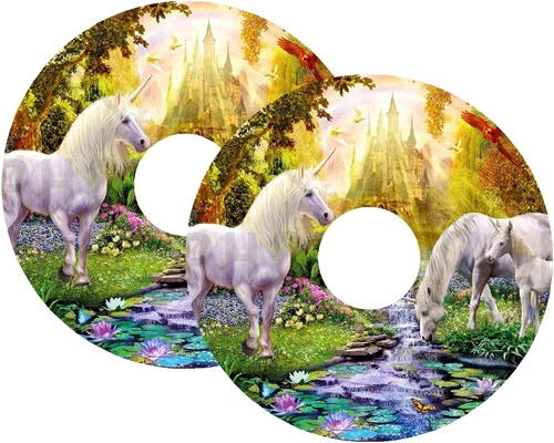 Woodland unicorns spoke-guard design example