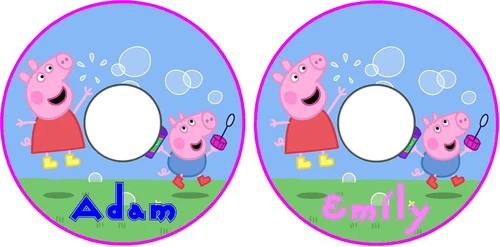 Peppa Pig bubbles spoke-guard design example