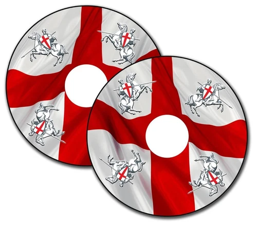 St George flag & knight spoke-guard design example