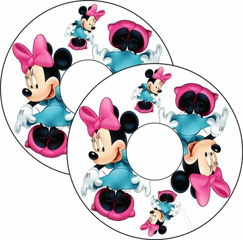 Minnie Mouse pink bows spoke-guard design example