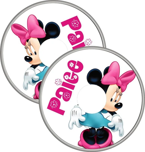 Minnie Mouse with name spoke-guard design example